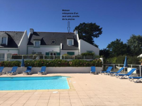 Maison de vacances de 56 m2 dans résidence avec piscine chauffée proche plages